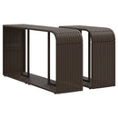vidaXL 2 db barna polyrattan tárolópolc