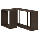 vidaXL 2 db barna polyrattan tárolópolc