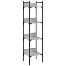 vidaXL 4 szintes szürke sonoma szerelt fa könyvespolc 35x30x138,5 cm