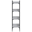 vidaXL 4 szintes szürke sonoma szerelt fa könyvespolc 35x30x138,5 cm