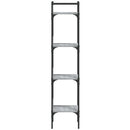 vidaXL 4 szintes szürke sonoma szerelt fa könyvespolc 35x30x138,5 cm