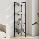 vidaXL 4 szintes szürke sonoma szerelt fa könyvespolc 35x30x138,5 cm