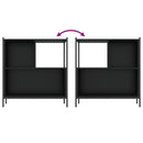 vidaXL fekete szerelt fa könyvszekrény 72 x 28 x 77,5 cm