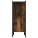 vidaXL füstös tölgy színű szerelt fa könyvszekrény 72 x 28 x 77,5 cm