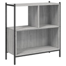 vidaXL szürke sonoma színű szerelt fa könyvespolc 72 x 28 x 77,5 cm