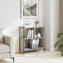 vidaXL szürke sonoma színű szerelt fa könyvespolc 72 x 28 x 77,5 cm