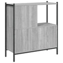 vidaXL szürke sonoma színű szerelt fa könyvespolc 72 x 28 x 77,5 cm