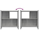 vidaXL szürke sonoma színű szerelt fa könyvespolc 72 x 28 x 77,5 cm