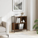 vidaXL barna tölgy színű szerelt fa könyvszekrény 72 x 28 x 77,5 cm