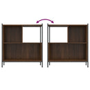 vidaXL barna tölgy színű szerelt fa könyvszekrény 72 x 28 x 77,5 cm