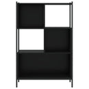 vidaXL fekete szerelt fa könyvszekrény 72x28x109 cm