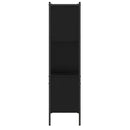 vidaXL fekete szerelt fa könyvszekrény 72x28x109 cm