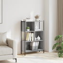 vidaXL szürke sonoma színű szerelt fa könyvespolc 72x28x109 cm