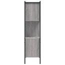 vidaXL szürke sonoma színű szerelt fa könyvespolc 72x28x109 cm