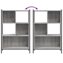 vidaXL szürke sonoma színű szerelt fa könyvespolc 72x28x109 cm