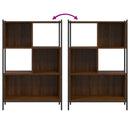 vidaXL barna tölgy színű szerelt fa könyvszekrény 72x28x109 cm