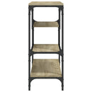 vidaXL sonoma tölgy színű szerelt fa dohányzóasztal 100x30x75 cm