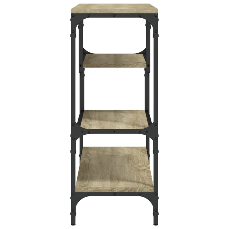 vidaXL sonoma tölgy színű szerelt fa dohányzóasztal 100x30x75 cm