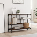 vidaXL barna tölgyszínű szerelt fa tálalóasztal 100x30x75 cm