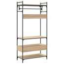 vidaXL sonoma tölgy szerelt fa ruhásszekrény fiókokkal 89x39x184,5 cm