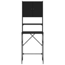 vidaXL fekete mosógépszekrény 68x48,5x194 cm