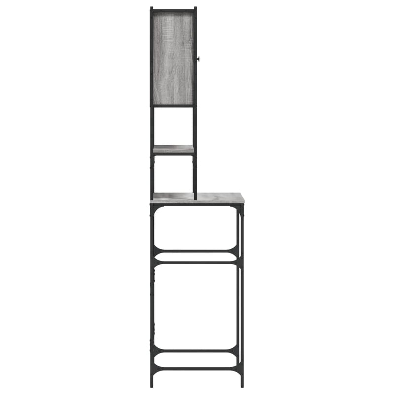 vidaXL szürke sonoma tölgy mosógépszekrény 68x48,5x194 cm