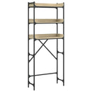 vidaXL sonoma tölgy színű szerelt fa mosógéppolc 67 x 25 x 163 cm