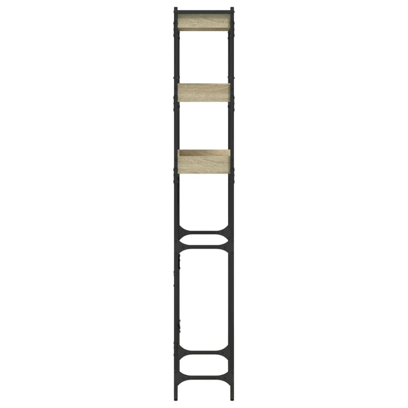 vidaXL sonoma tölgy színű szerelt fa mosógéppolc 67 x 25 x 163 cm