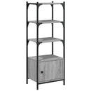 vidaXL 3 szintes szürke sonoma szerelt fa könyvespolc 41x30x109,5 cm