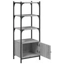 vidaXL 3 szintes szürke sonoma szerelt fa könyvespolc 41x30x109,5 cm
