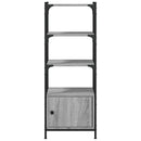 vidaXL 3 szintes szürke sonoma szerelt fa könyvespolc 41x30x109,5 cm