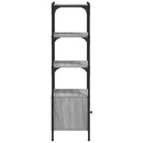 vidaXL 3 szintes szürke sonoma szerelt fa könyvespolc 41x30x109,5 cm