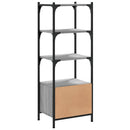 vidaXL 3 szintes szürke sonoma szerelt fa könyvespolc 41x30x109,5 cm