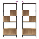 vidaXL 5 szintes sonoma tölgy színű fa könyvespolc 76 x 33 x 188,5 cm