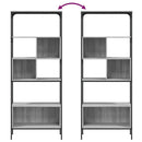 vidaXL 5 szintes szürke sonoma szerelt fa könyvespolc 76x33x188,5 cm