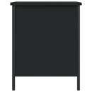 vidaXL fekete szerelt fa tárolópad 40 x 42,5 x 50 cm