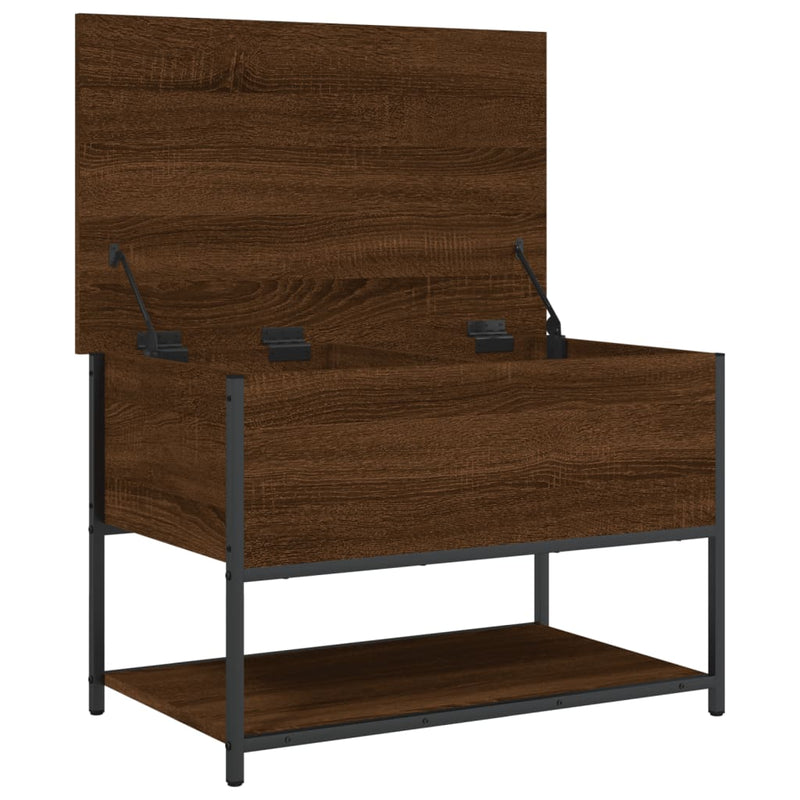 vidaXL barna tölgy színű szerelt fa tárolópad 70 x 42,5 x 47 cm