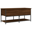 vidaXL barna tölgyszínű szerelt fa tárolópad 100 x 42,5 x 47 cm