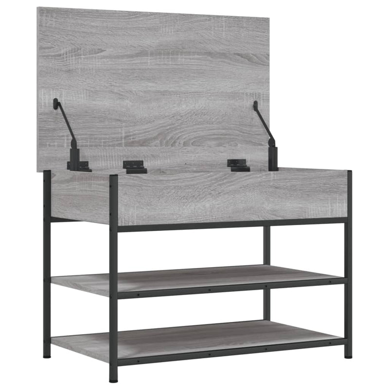 vidaXL szürke sonoma színű szerelt fa cipőpolc 70x42,5x50 cm
