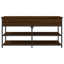 vidaXL barna tölgy színű szerelt fa cipőtároló pad 100 x 42,5 x 50 cm