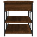 vidaXL barna tölgy színű szerelt fa cipőtároló pad 100 x 42,5 x 50 cm