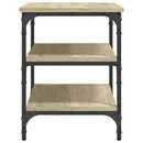 vidaXL sonoma tölgy színű szerelt fa cipőtároló pad 70x38,5x49 cm