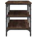 vidaXL barna tölgy színű szerelt fa cipőtároló pad 100 x 38,5 x 49 cm