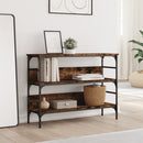 vidaXL füstös tölgy színű szerelt fa tálalóasztal 100x32x75 cm