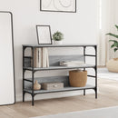 vidaXL szürke sonoma színű szerelt fa tálalóasztal 100x32x75 cm