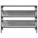 vidaXL szürke sonoma színű szerelt fa tálalóasztal 100x32x75 cm