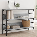 vidaXL szürke sonoma színű szerelt fa tálalóasztal 100x32x75 cm