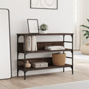 vidaXL barna tölgyszínű szerelt fa tálalóasztal 100 x 32 x 75 cm
