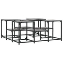 vidaXL szürke sonoma szerelt fa dohányzóasztal 91x91x40 cm