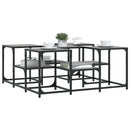 vidaXL szürke sonoma szerelt fa dohányzóasztal 91x91x40 cm